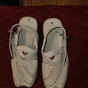 Chic Cream Embroidered Women's Sandals